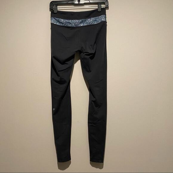 LULULEMON Wunder Under Leggings Pants Reversible Coal Gray Luon Medium Rise - Picture 13 of 15